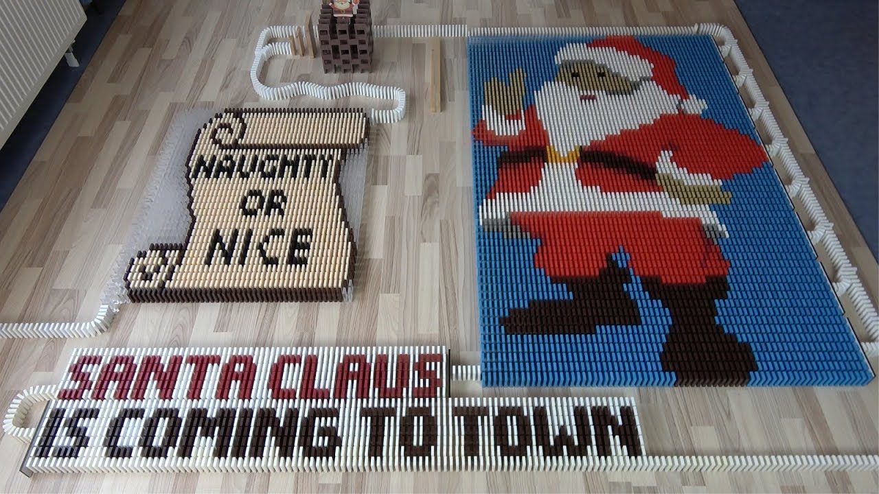 Christmas Songs in 27,000 dominoes