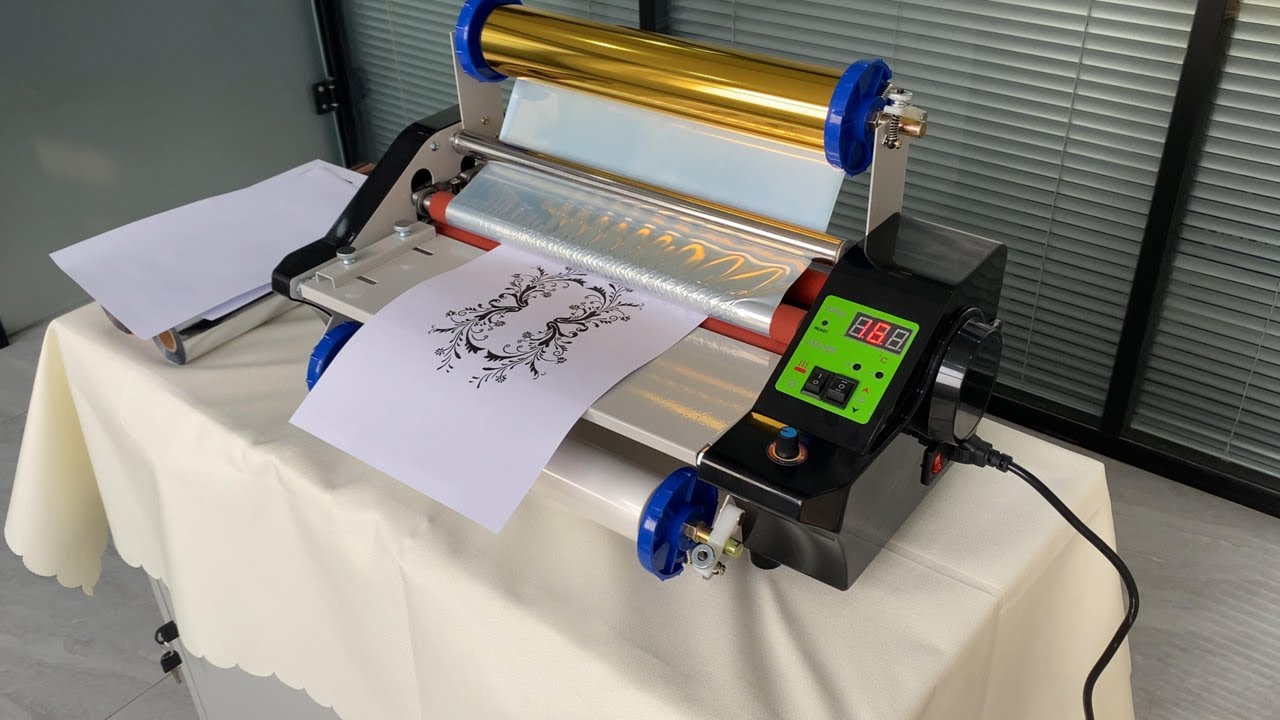 How to use LF360S A3 Laminator doing Gold Foil Lamination