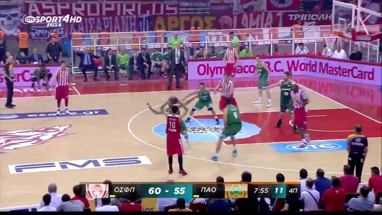 Ολυμπιακός - Παναθηναϊκός 76-70 Playoffs Game 1 (1-0) {7/6/2015}