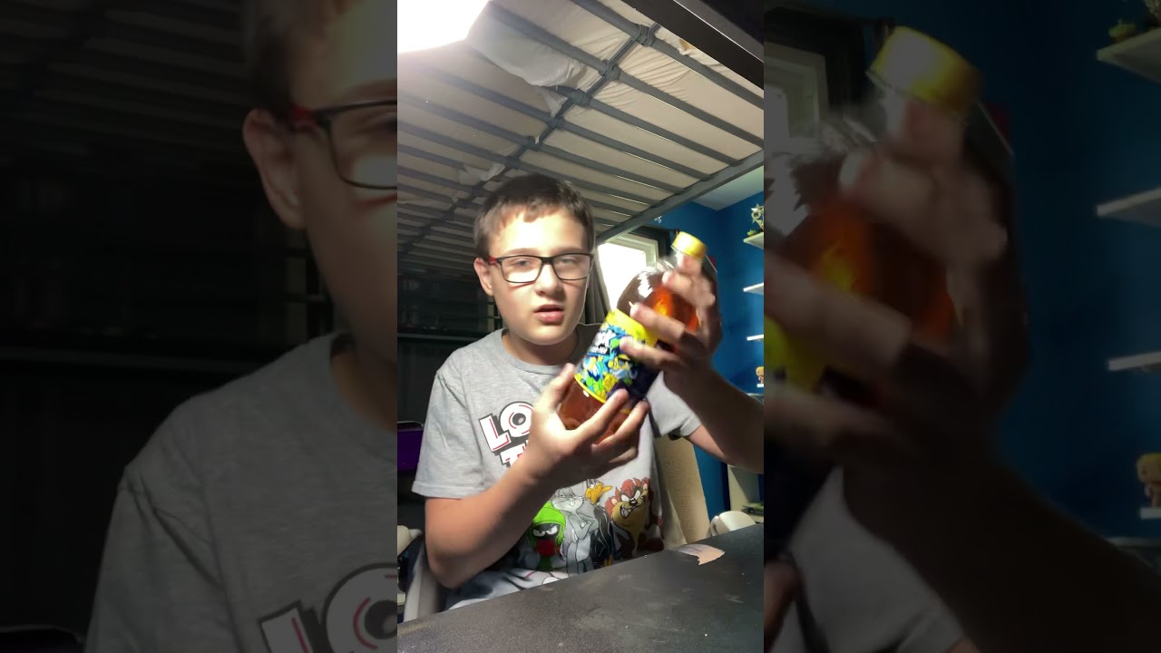 Chugging brisk iced tea