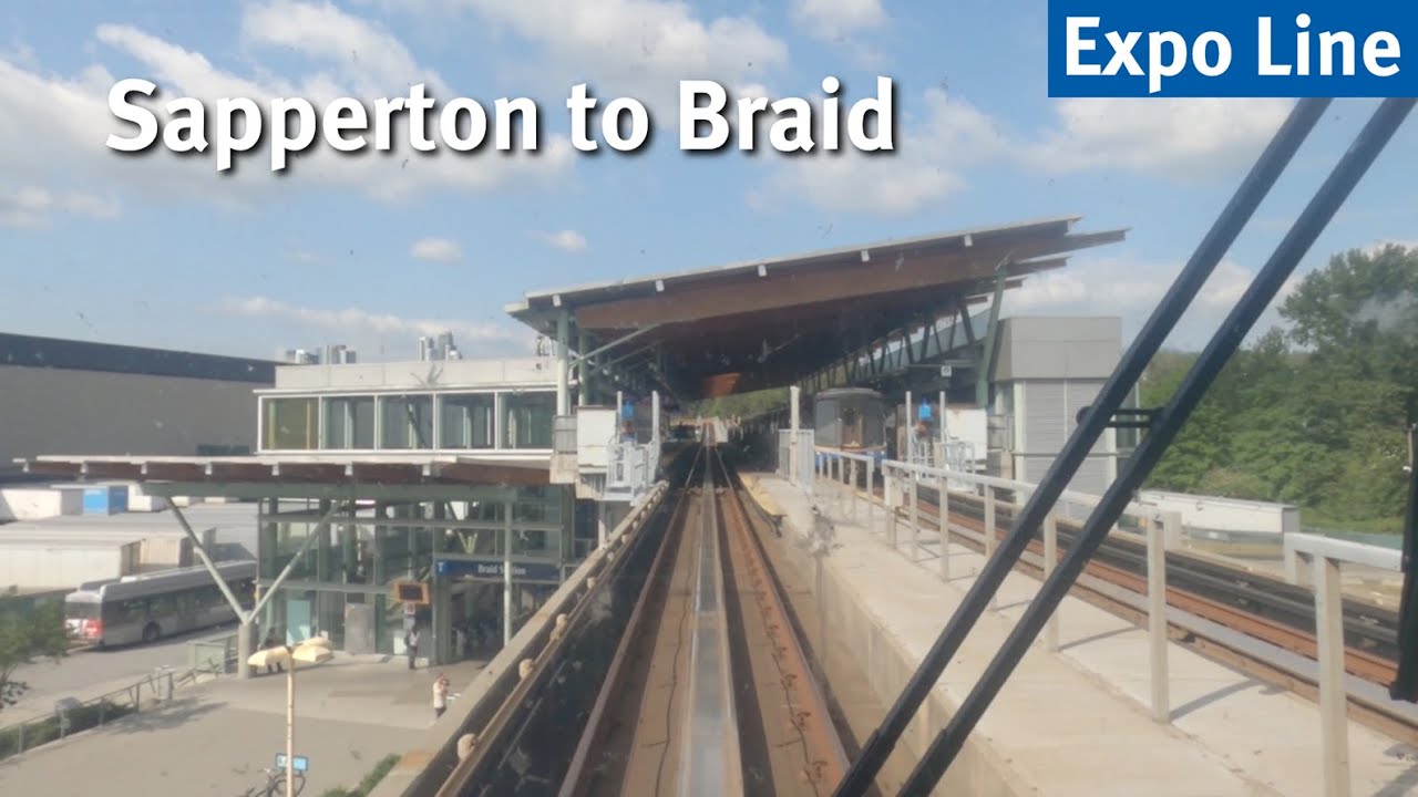 Vancouver SkyTrain - Sapperton to Braid [Expo Line] | Station-to-Station Ride