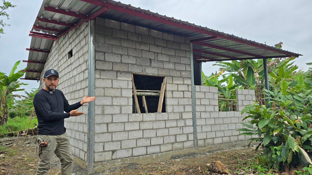 CASA DE PERFILES METALICOS 7x8 m2. 🏡 AVANCE DE OBRA.