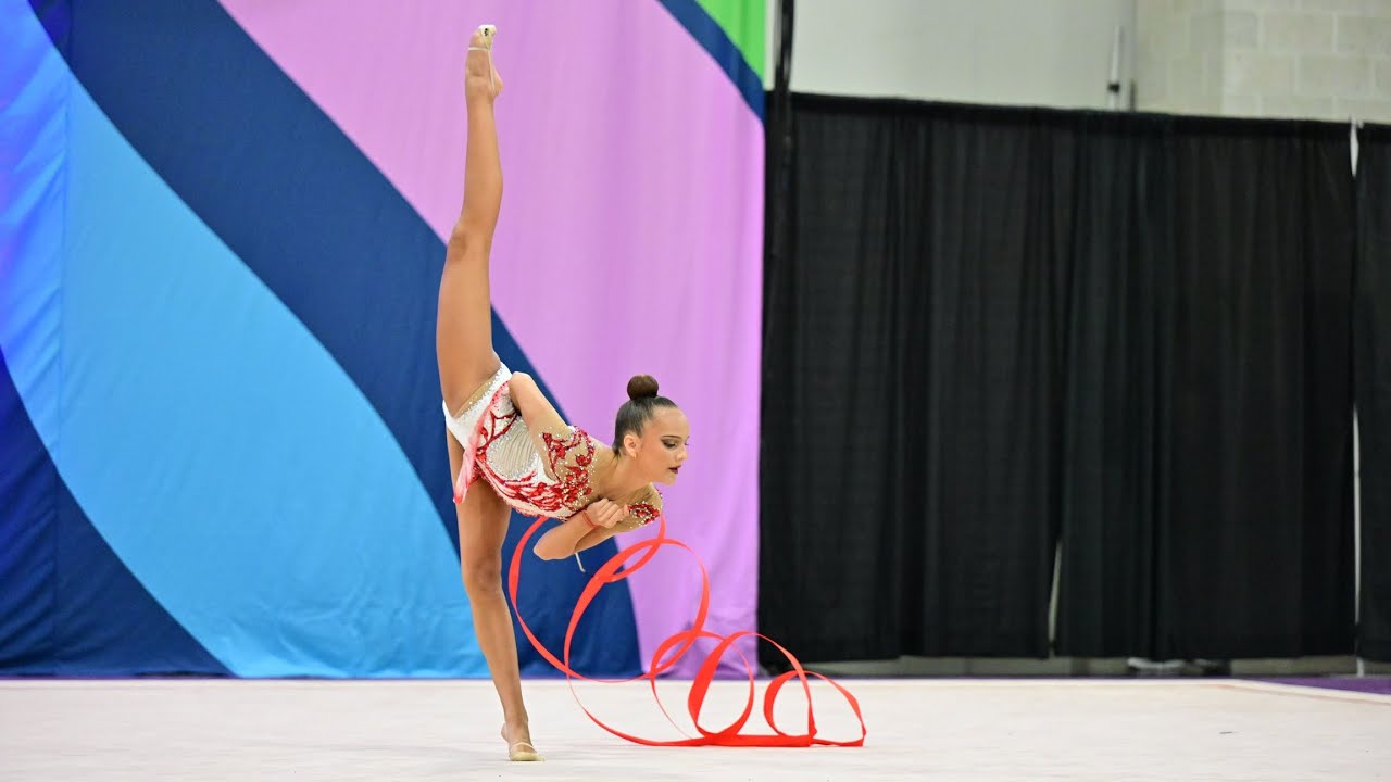 USA Gymnastics Championships - Rhythmic Erika Rusak ribbon