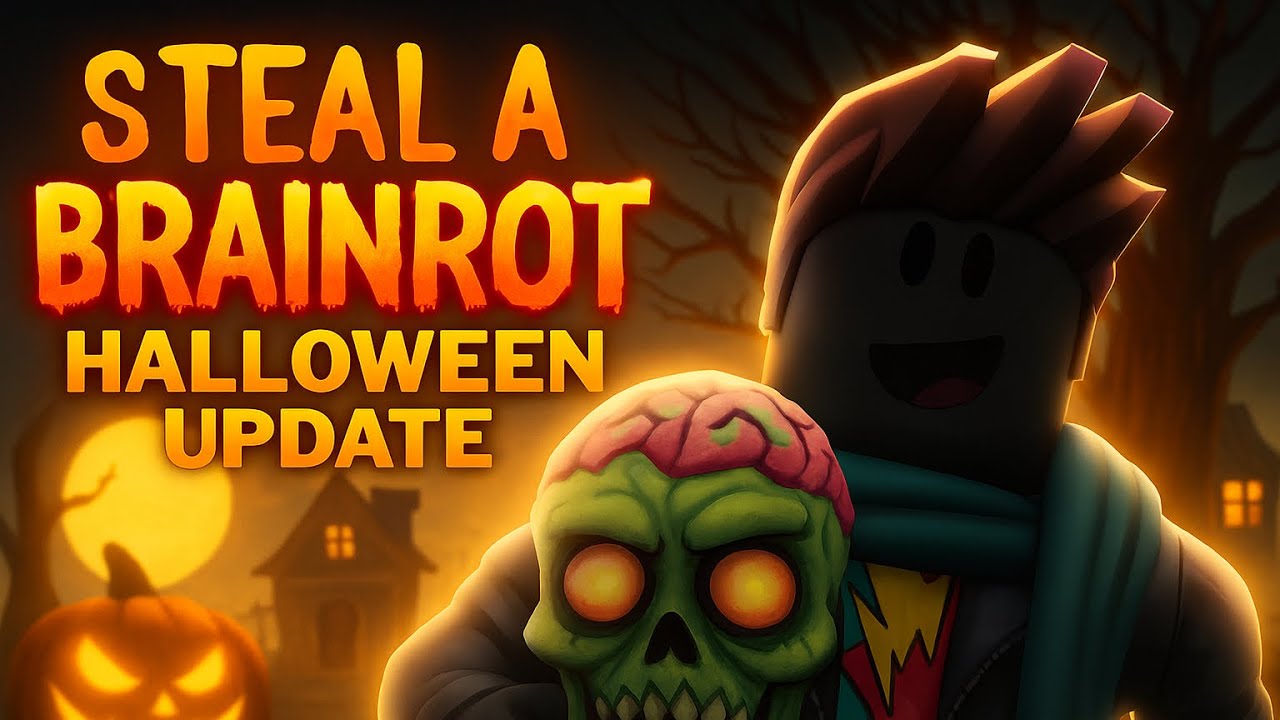 Playing steal a Brainrot inside the new Halloween update(new Brainrots 20+)