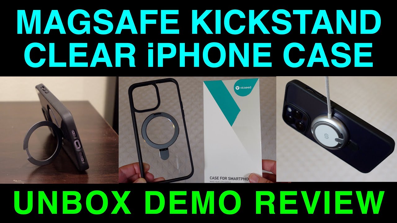 MagSafe Kickstand CLEAR Case iPhone 14 Pro Max Vicseed Unbox Demo Review