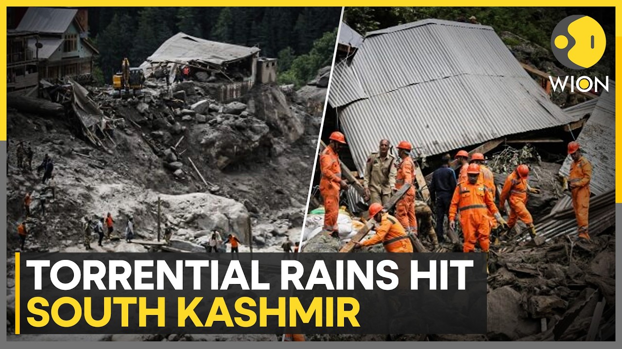 Jammu-Kashmir: Torrential Rains Hit South Kashmir And Anantnag, Intense Showers Expected For 48 Hrs