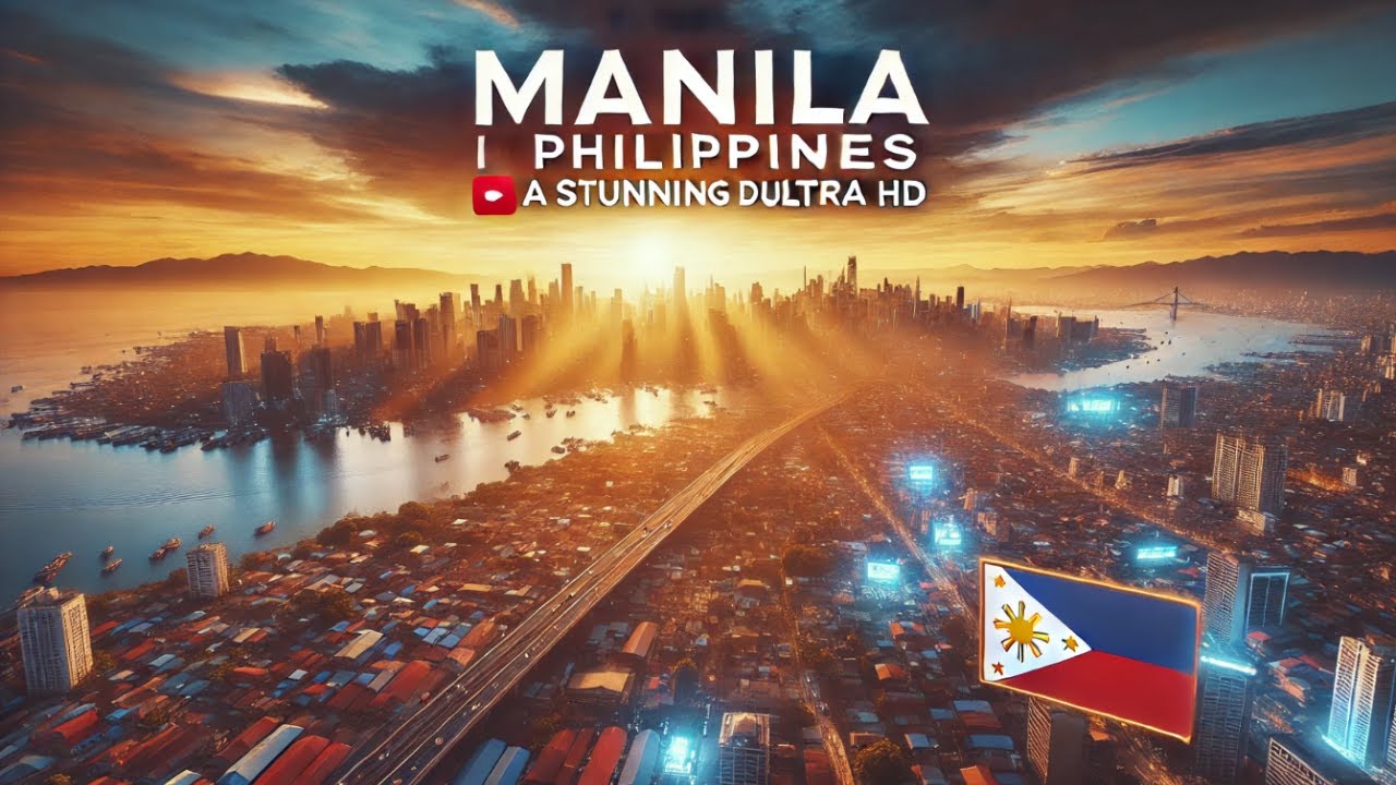Manila, Philippines 🇵🇭 in 4K ULTRA HD  by Drone manila