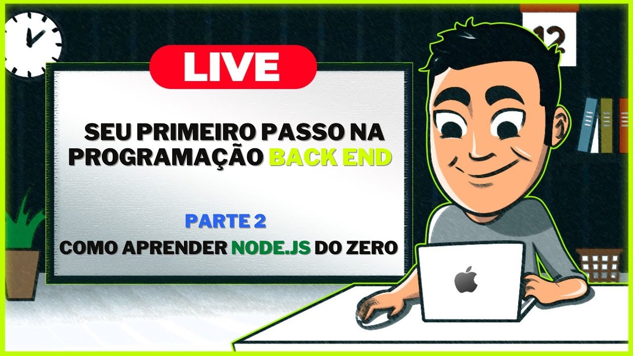 Curso de NODE para Iniciantes pt. 2 | Seu primeiro passo na programa&ccedil;&atilde;o Back-end  | LIVE #33