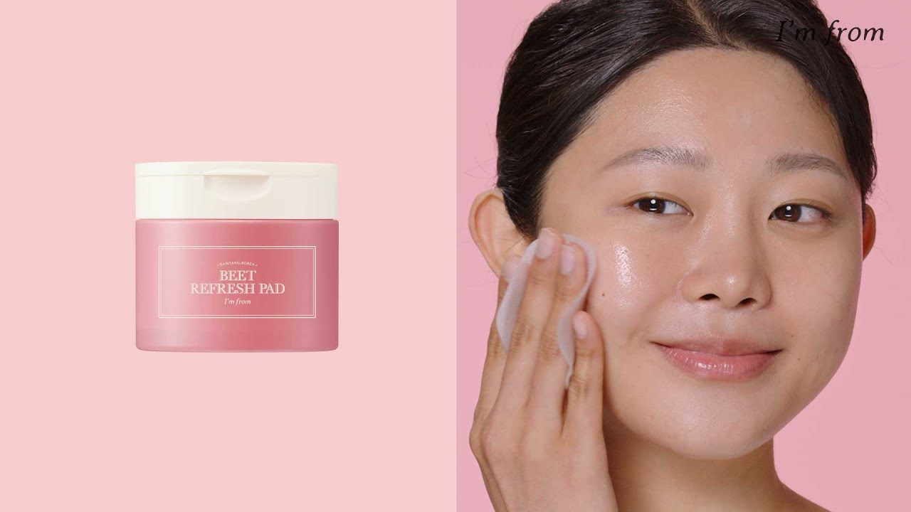 How to Use Toner Pad | l'M FROM Beet Refresh Pad | All Skin Types