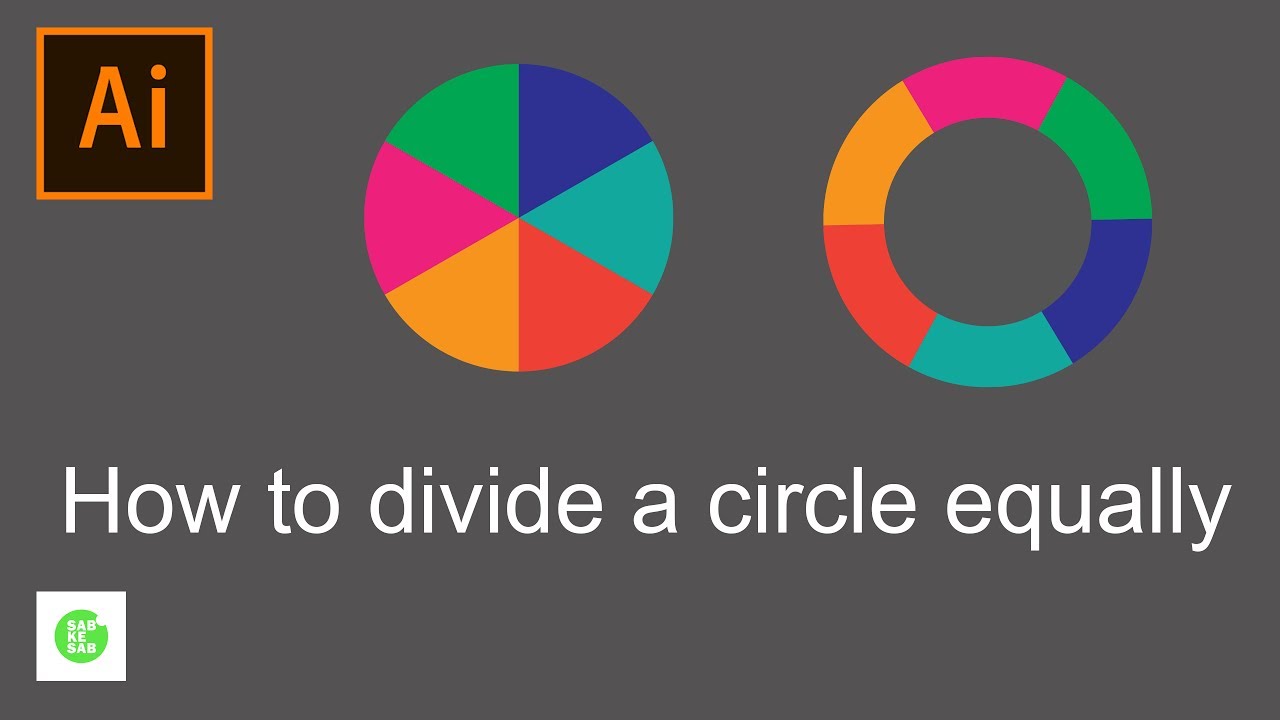 How to Divide a Circle into Equal Parts in Adobe Illustrator in Hindi
