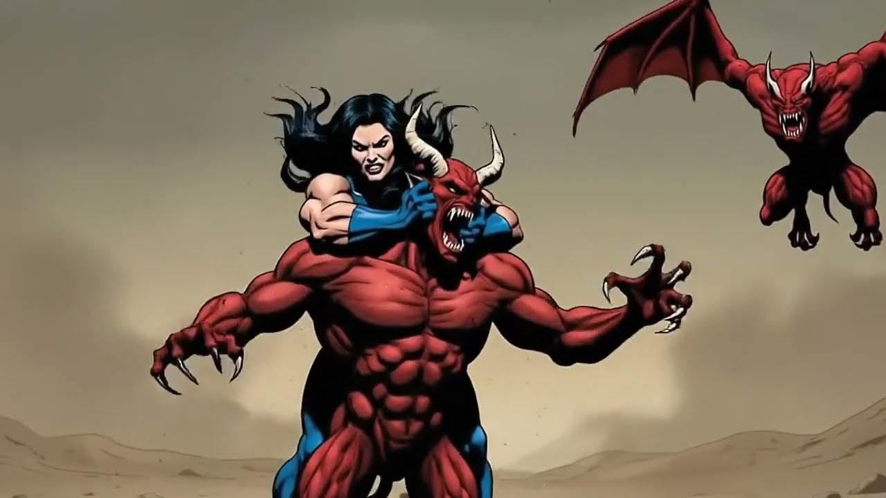 Epic Superhero Battle: Heroine vs. Giant Mech & Villains part 2