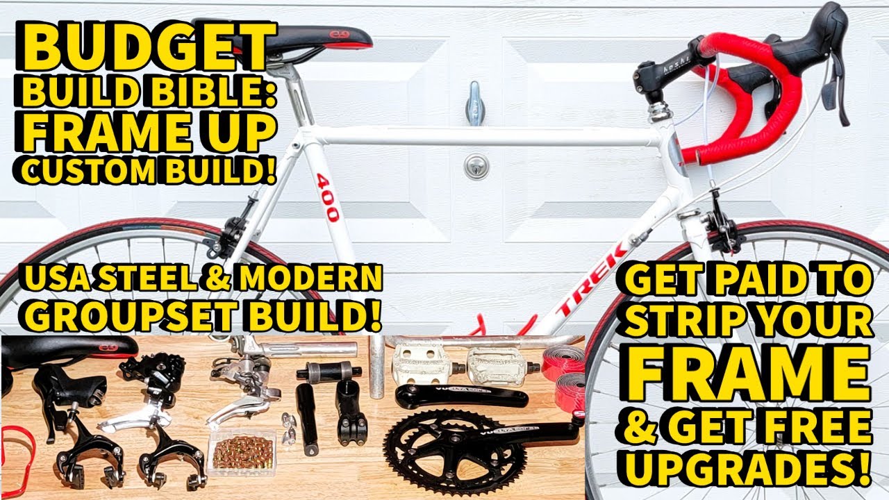 BUDGET ROAD BIKE BIBLE: CUSTOM BUILT 1992 TREK 400 USA STEEL FRAME ROAD BIKE