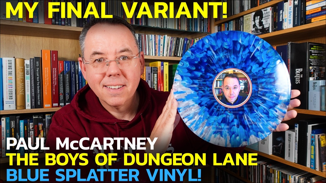Paul McCartney, виниловая пластинка The Boys Of Dungeon Lane с синими брызгами