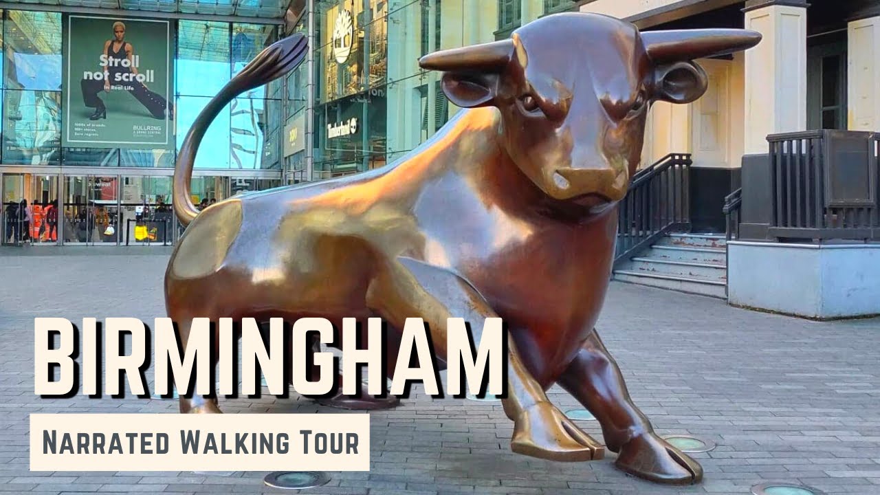 BIRMINGHAM (Part 1) | 4K Narrated Walking Tour | Let's Walk 2022