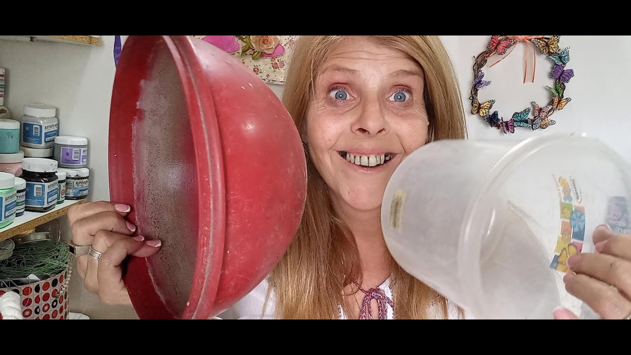 NO LOS TIRES! MIRA LO QUE HICE!  Reciclado CREATIVO de viejos bowls de cocina. #gracielaherman