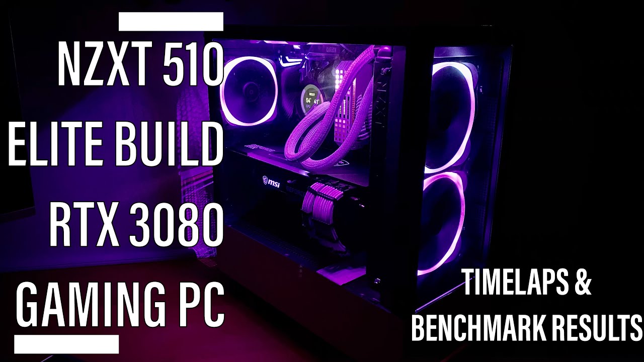 RTX 3080 Gaming PC build in NZXT 510 Elite case - Timelaps & Benchmark results
