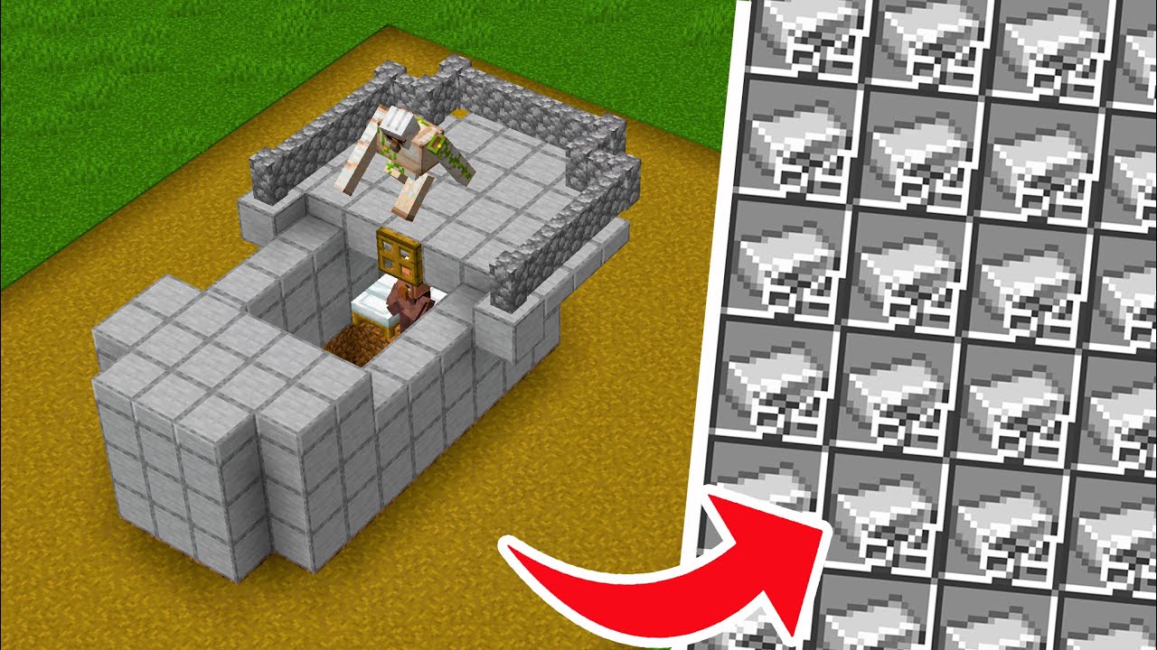 Minecraft Iron Farm 1.14 - 1.21.11+ - BEST DESIGN