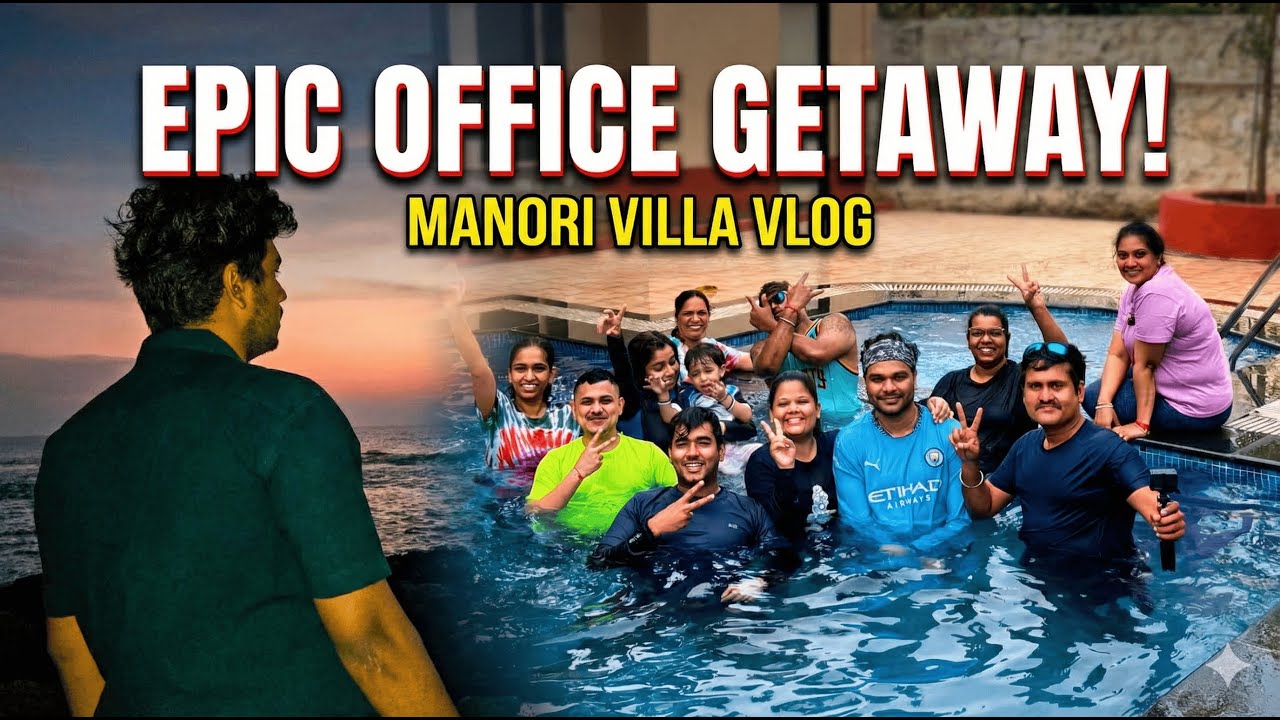 My Office Team on a Trip! | Manori Rock Beach | Sumalai Farms | Villa With Private Pool in Mumba📍