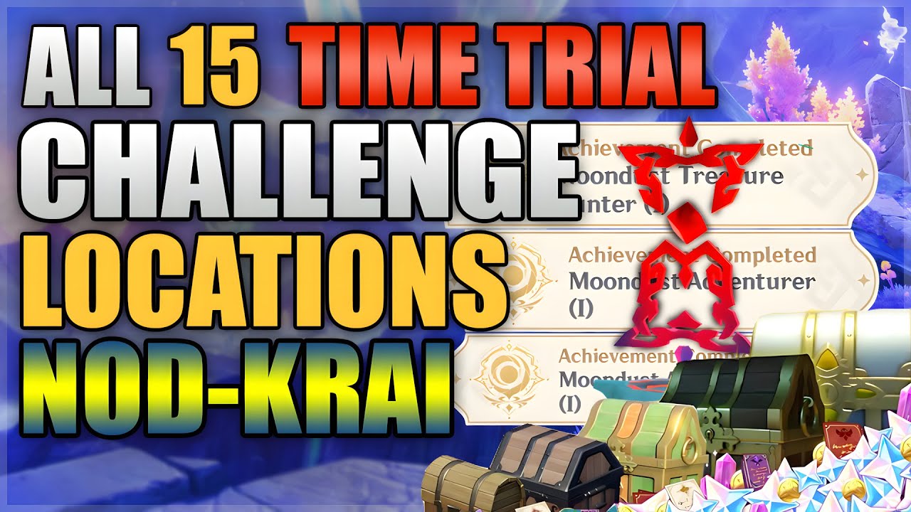 All 15 Time Trial Challenge Locations in Luna I Nod-Krai | Genshin Impact 6.0