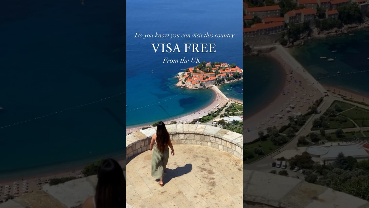 Visa free country to visit from the UK with non british passport #visitmontenegro #shorts #travel