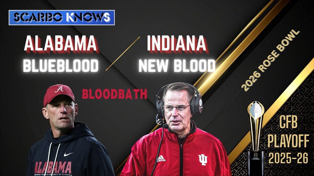 Alabama vs Indiana: CFP Rose Bowl Bloodbath? Preview and Prediction