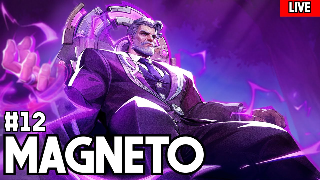 [🔴LIVE] RANK 12 MAGNETO Taking Back His Throne With The NEW SKIN! (Marvel Rivals)