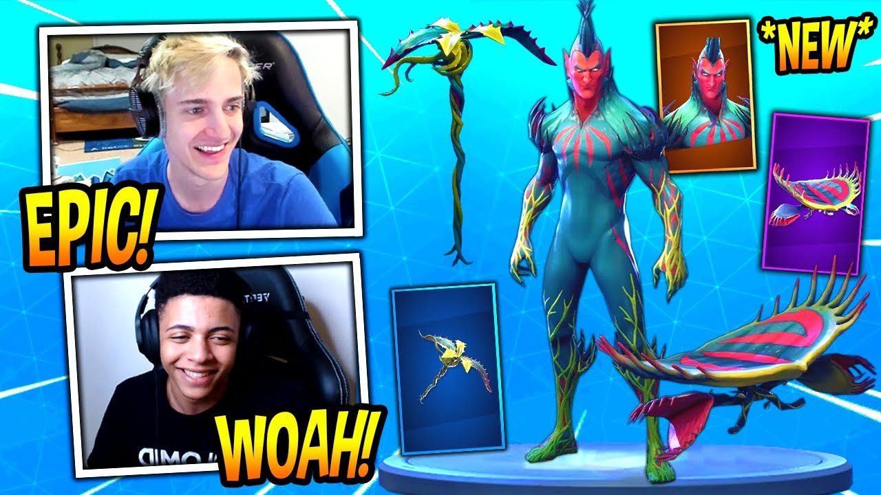NINJA REACTS TO *NEW* FLYTRAP SKIN, 