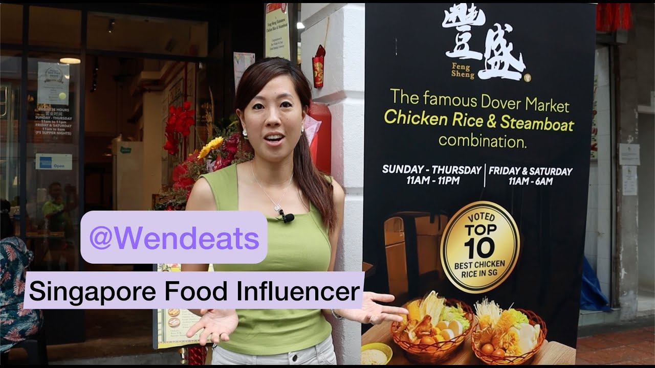@wendeats tries and absolutely loves @fschickenrice.sg's famous chicken!