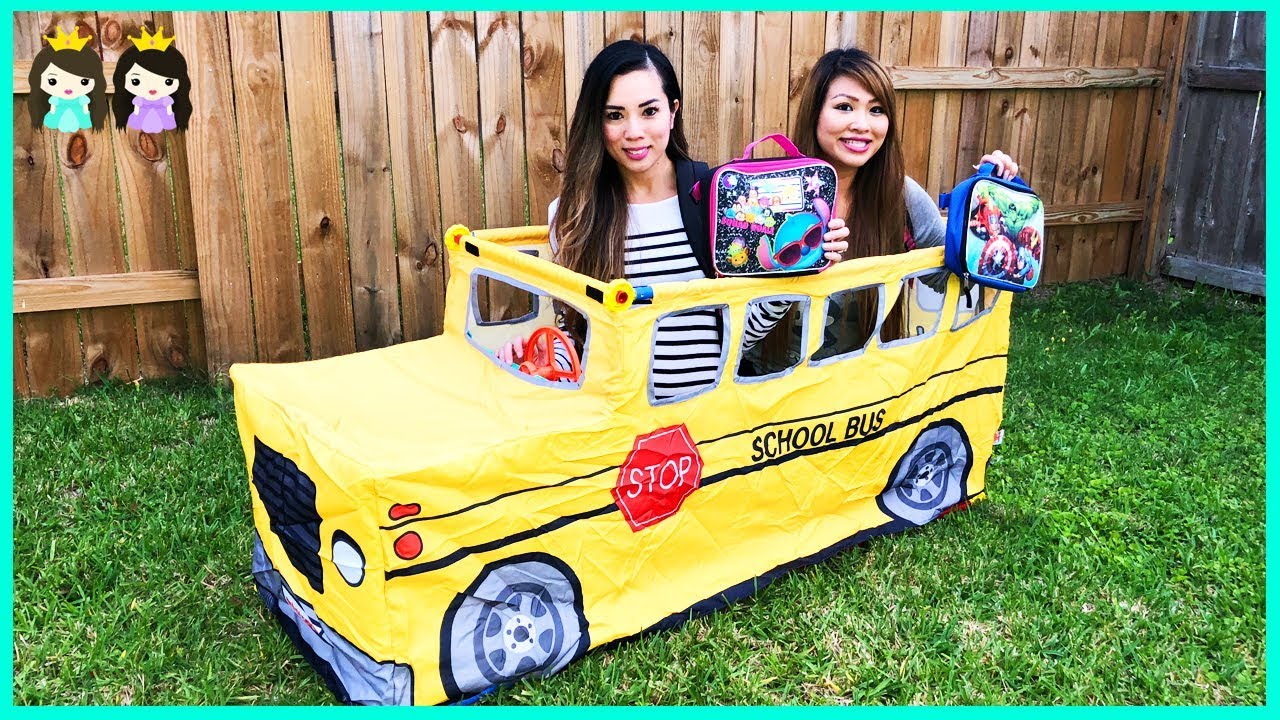 Wheels on the Bus School Songs Pretend Play