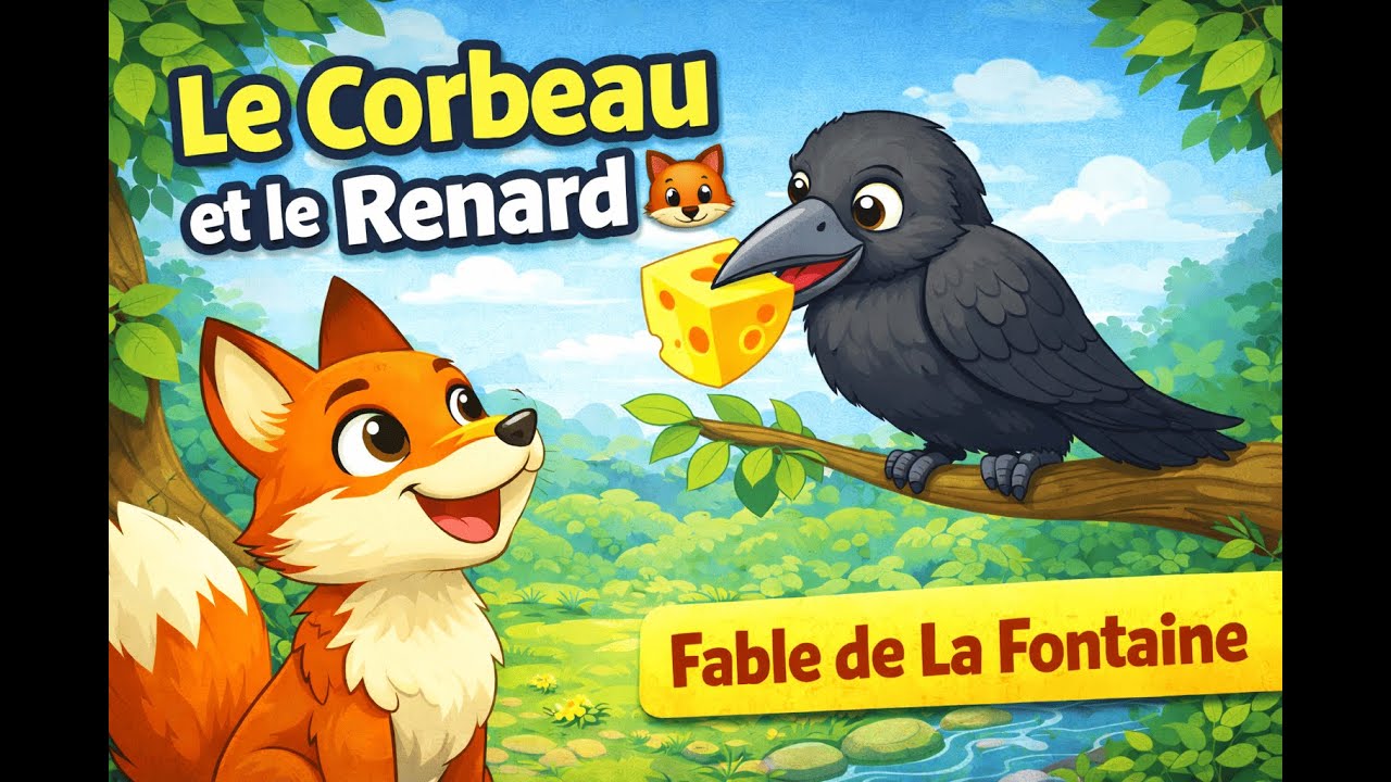 Le Corbeau et le Renard – Fable de La Fontaine expliquée aux enfants