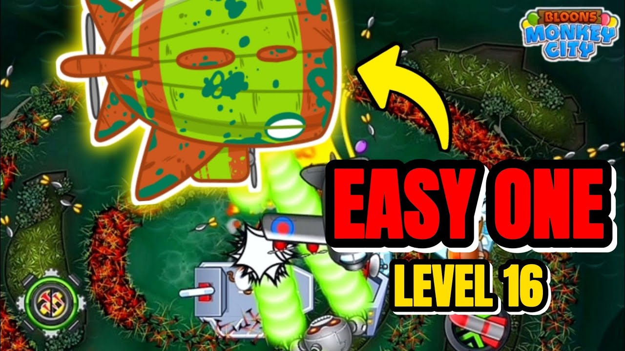 How to Beat Bloonarius The Inflator Level 16 in Bloons Monkey City... 🐵