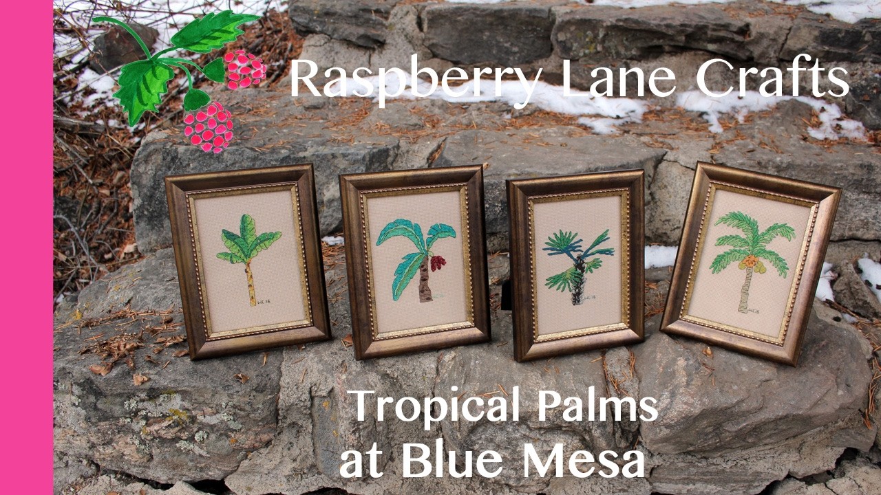 Tropical Palms Cross Stitch at Blue Mesa Lake