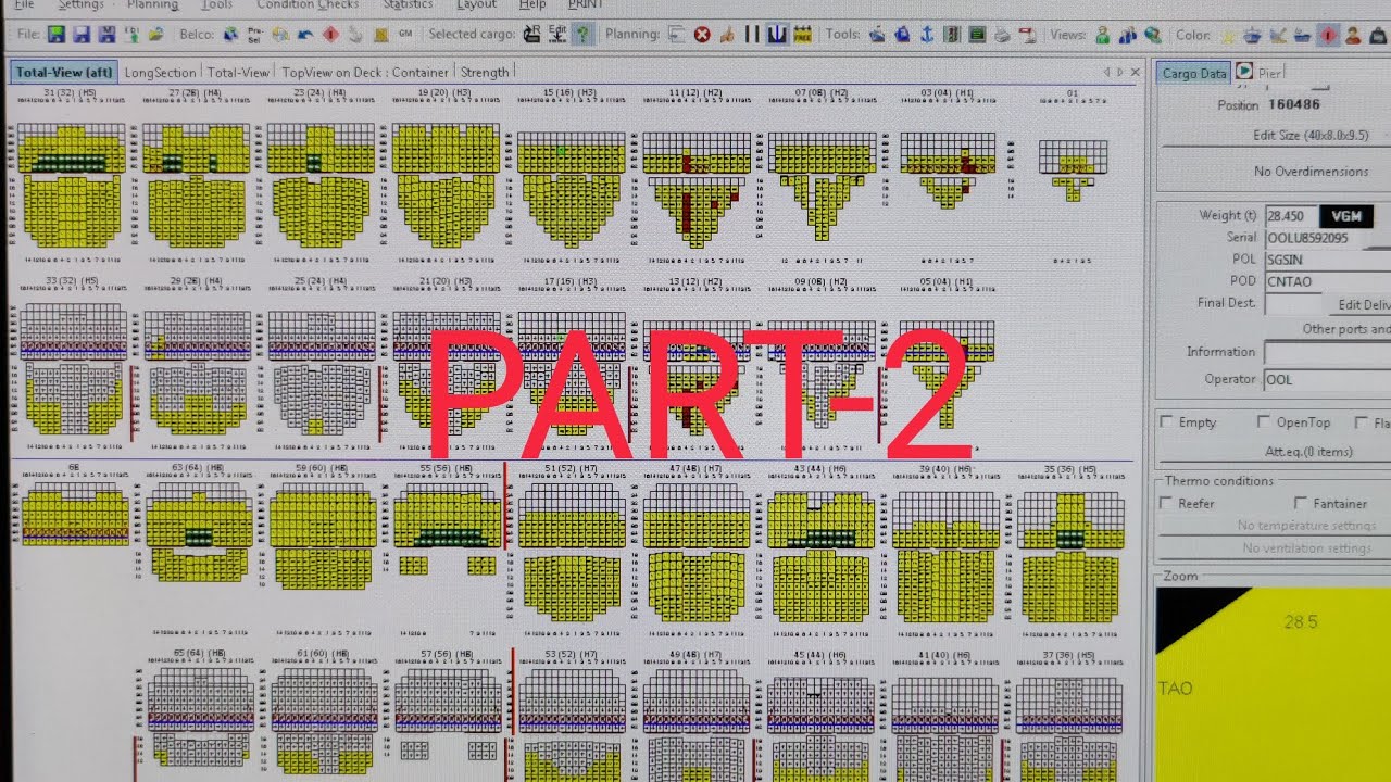 SEACOS MACS3 PART 2 INTERSCHALT LOADICATOR, CONTAINER CARGO LOADING SOFTWARE #cargo #container