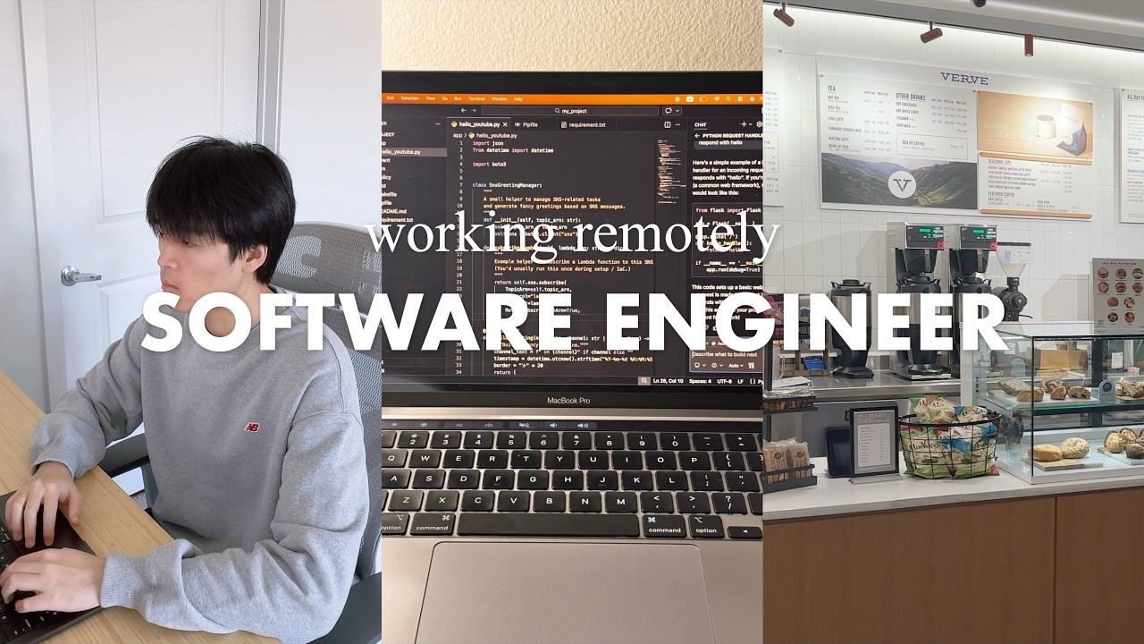 slow productivity ☕ remote work from home & cafe