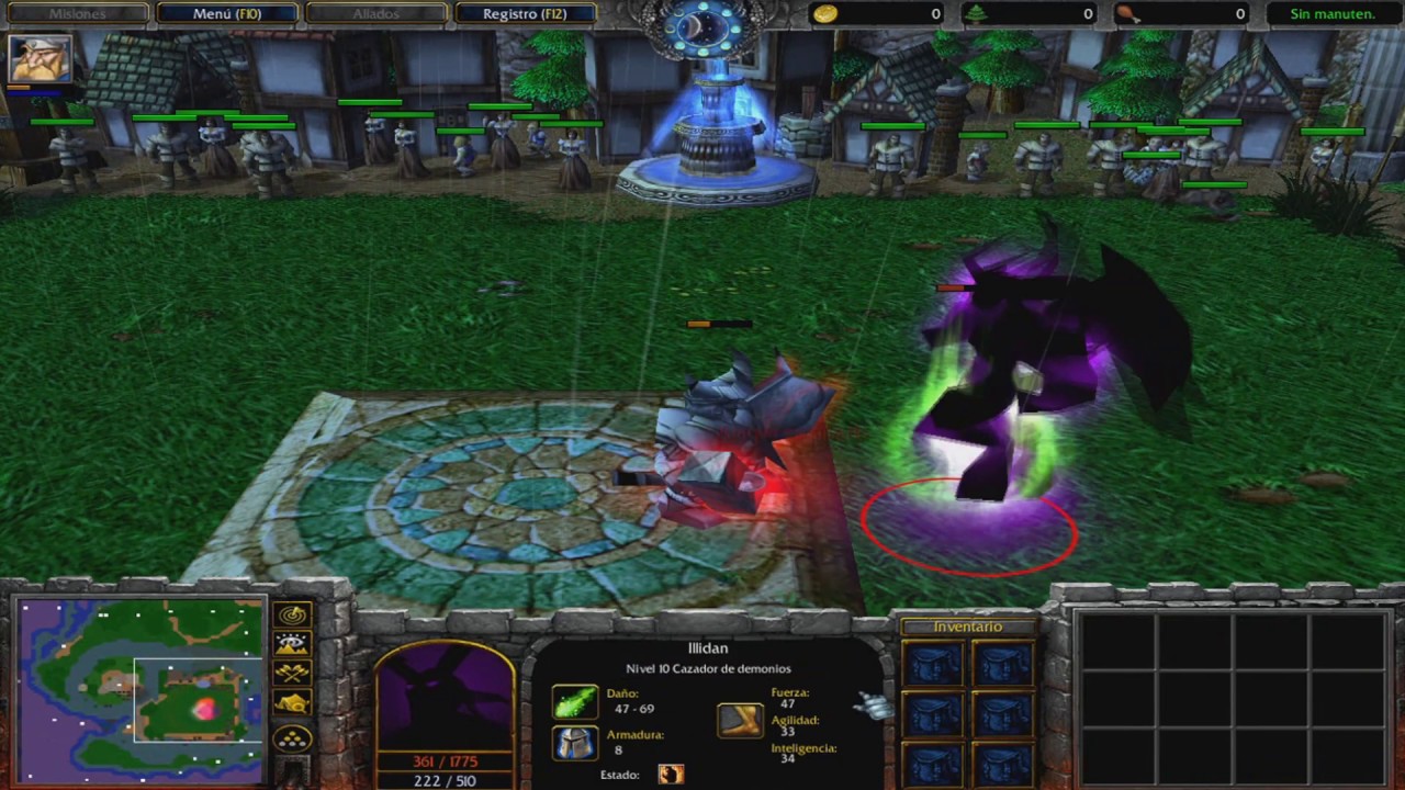 Muradin(Level10) vs Illidan (Level 10)-Warcraft 3: Frozen Throne