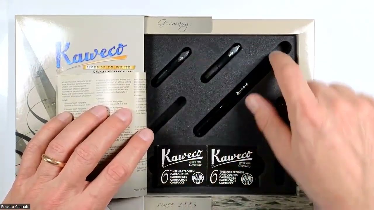 Prove scrittura con Set calligrafico Kaweco