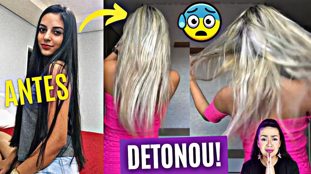 MORENA DO CABELÃO FICOU LOIRA E SE DEU MAL!  CABELEIREIRA MALANDRA DESTRUIU TUDO POR DINHEIRO!