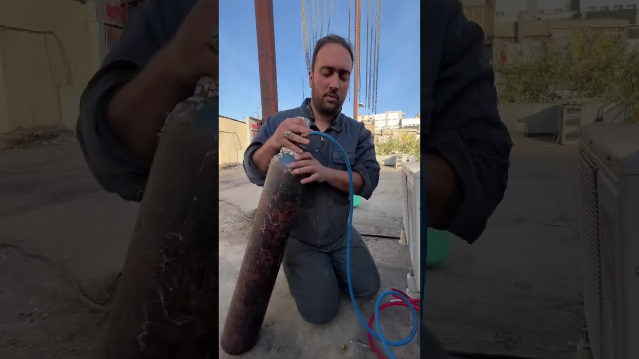 نشت یابی و شارژ گاز کولر با نیتروژن ازت ( دوره کولرگازی )