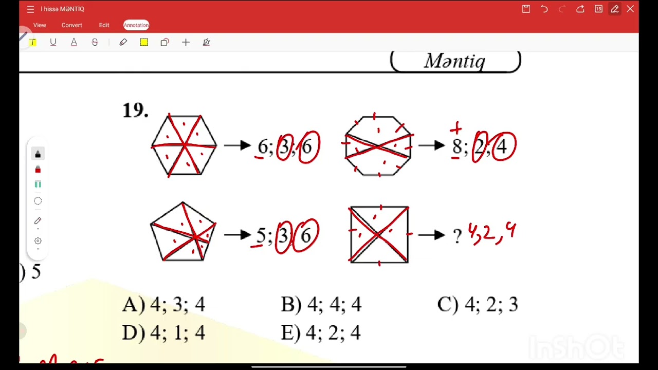 Fiqur ədəd əlaqələri II hissə 
