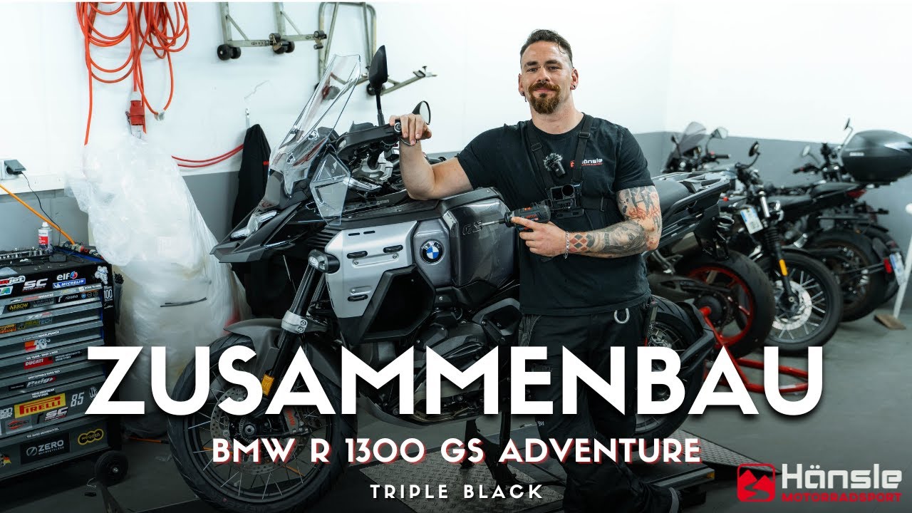 BMW R 1300 GS Adventure Triple Black Zusammenbau
