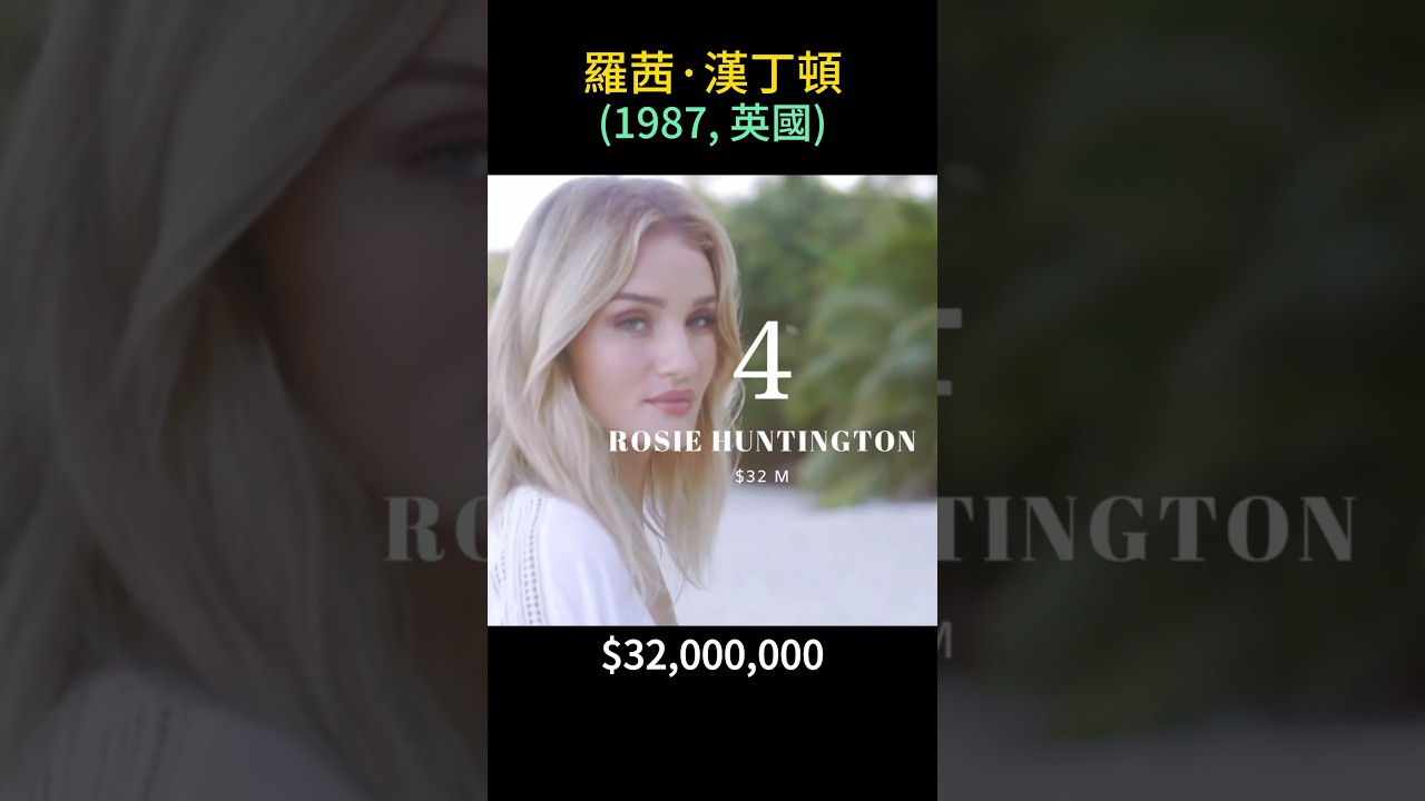 2022收入最高的TOP-10超級名模T台系列，氣質英姿颯爽，視頻第一位開始已經驚艷全場了！#模特 #model #top #million #變形金剛 #女主角 #劉雯 #best