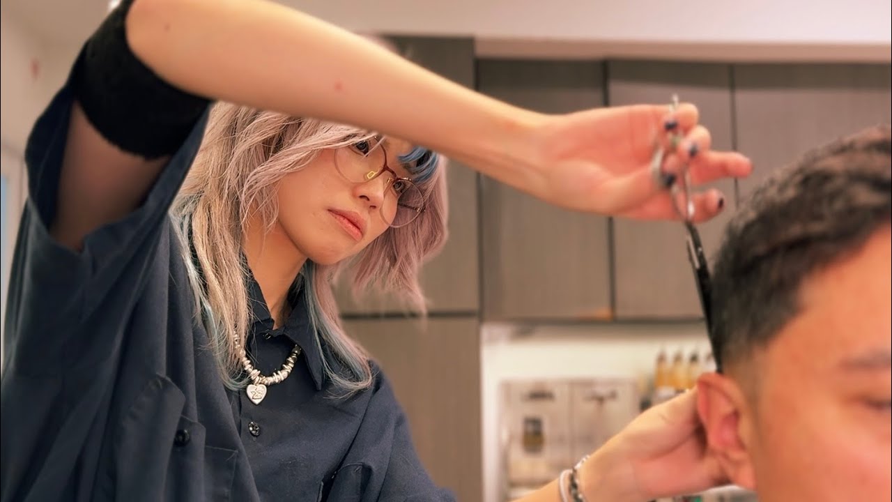 💈【ASMR】Refresh with a superb haircut by barber! Shaving & ear cleaning  #haircut