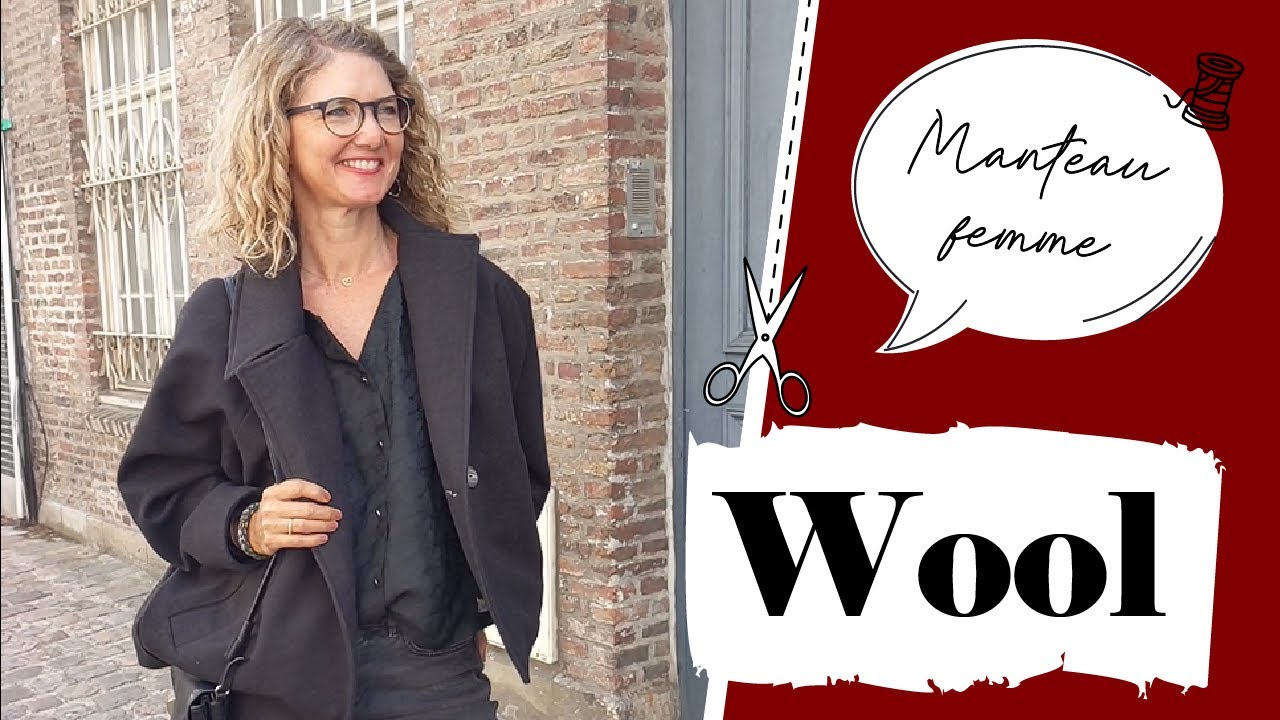 COUDRE un MANTEAU doublé avec poches paysannes et col tailleur : Le manteau WOOL