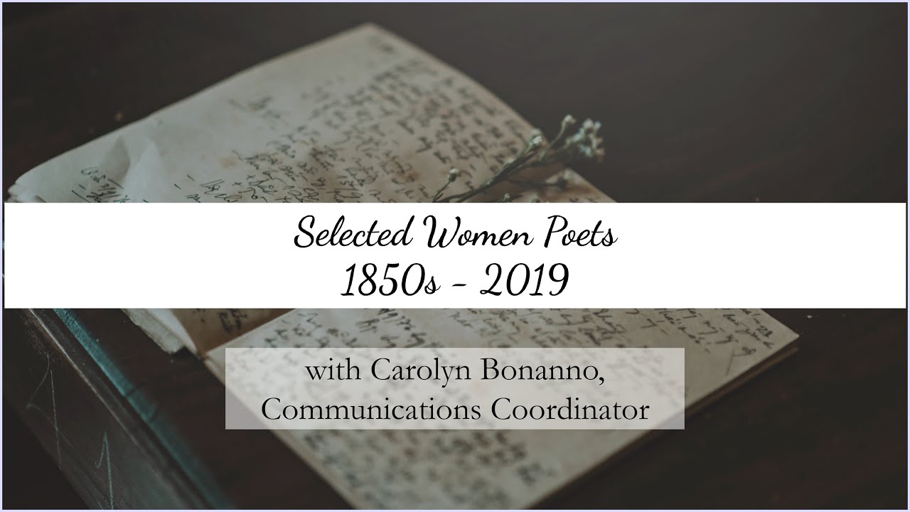 Gallery Talk - Selected Women Poets, 1850s-2019