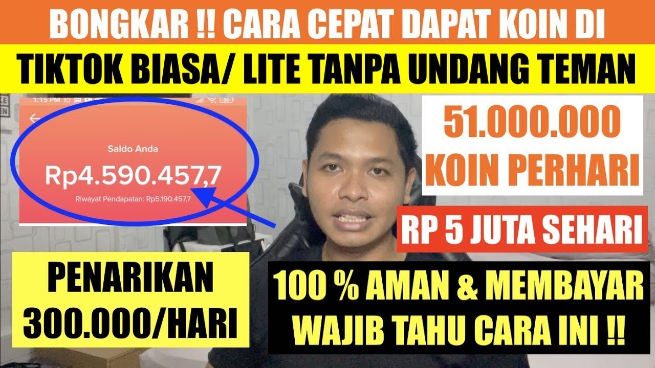BONGKAR ! CARA CEPAT DAPAT BANYAK POIN TIKTOK BIASA & LITE TANPA HARUS UNDANG TEMAN ! 100% AMAN !!