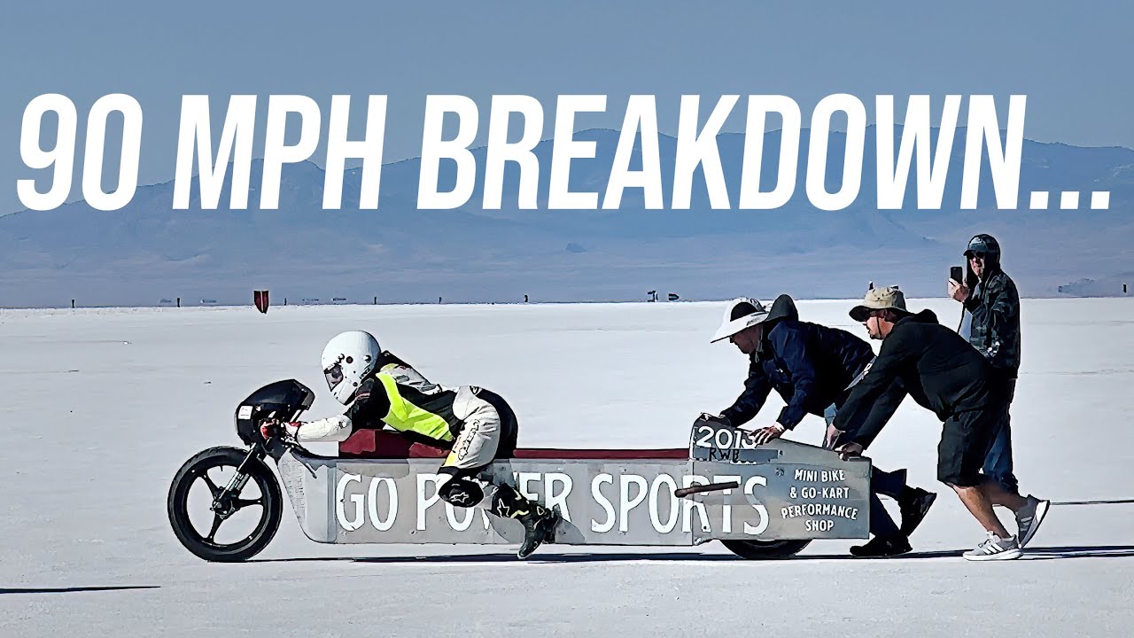 Racing Our 100+ MPH Land Speed Mini Bike at Bonneville Doesn’t Go as Planned… (Pt. 1)