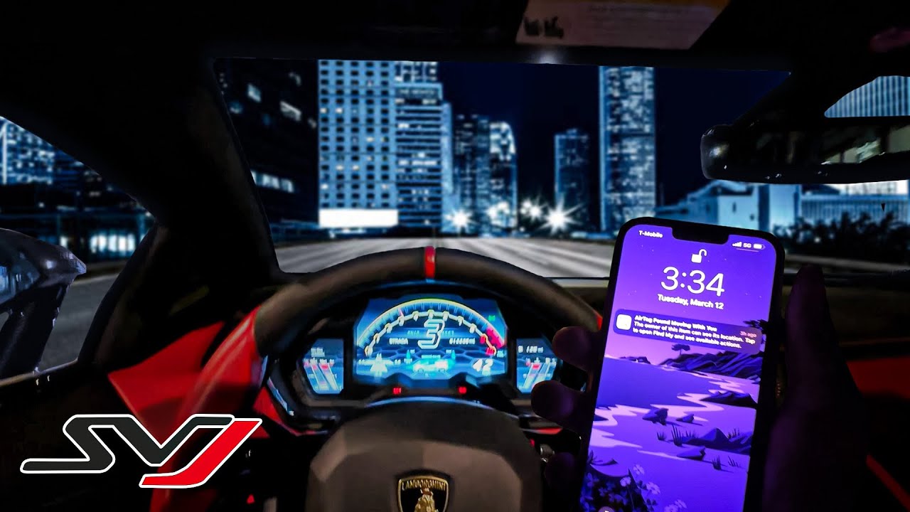 Lamborghini Aventador SVJ Night Time POV Drive in LA (4K)