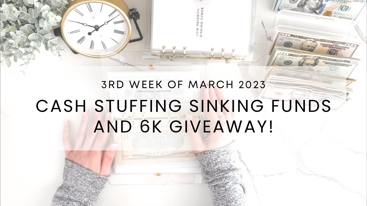 Cash Stuffing | $950 | 3rd Week of March | Sinking Funds + Savings Challenges | Dave Ramsey Inspired