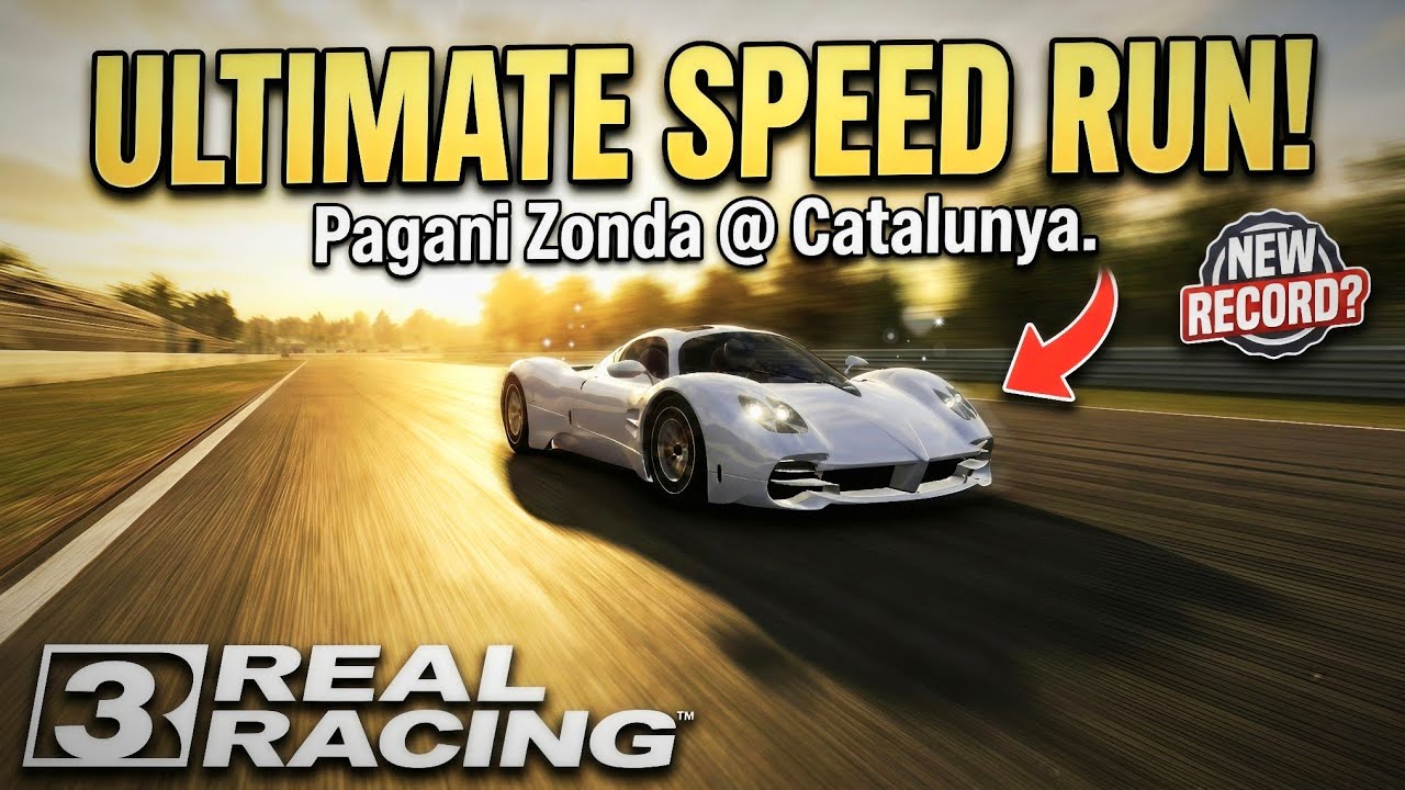 22nd to 1st in 38 SECONDS?!😱 Pagani Zonda at Catalunya,Barcelona🇪🇸 (Real Racing 3)