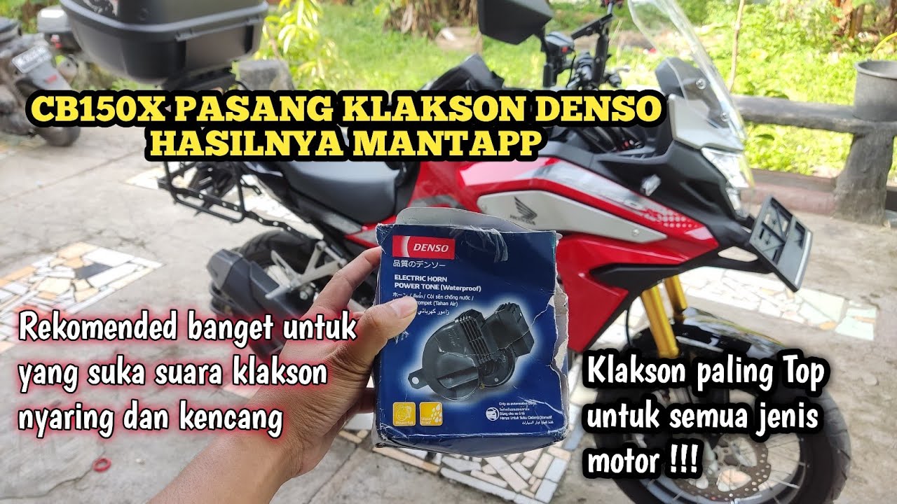 cara memasang klakson Denso waterproof di CB150X ADVENTURE TOURING suara kencang dan mantapp !!!